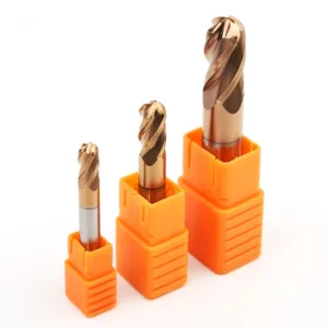 4 flute ball nose end mill HRC55 TiSiN coated carbide ball nose end mill for carbon steel alloy steel stainless steel and cast iron