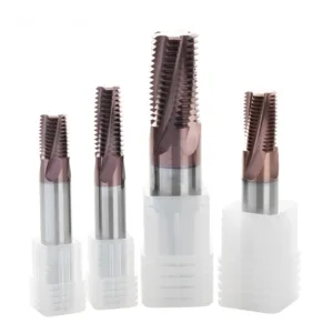 Solid carbide NPT thread mill with PVD coating for NPT pipe threads