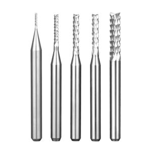 Solid carbide corn end mill for PCB and carbon fiber machining, corn cob end mill and PCB milling cutter