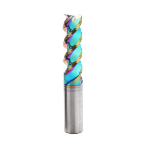 DLC 3 flute end mill in solid carbide for CNC aluminum and copper milling
